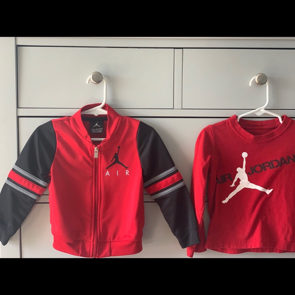 Jordan zip up and long sleeve shirt